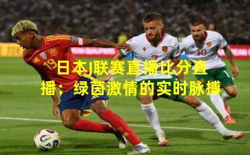 日本J联赛直播比分直播：绿茵激情的实时脉搏
